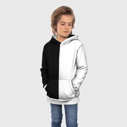 Детская толстовка 3D Black and white чб - фото 2