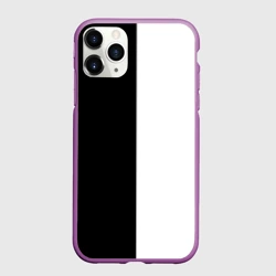 Чехол для iPhone 11 Pro матовый Black and white чб
