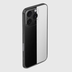 Чехол для iPhone 16 Pro силиконовый с защитой камеры Black and white чб - фото 2
