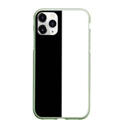 Чехол для iPhone 11 Pro матовый Black and white чб