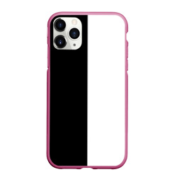 Чехол для iPhone 11 Pro Max матовый Black and white чб