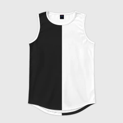Мужская спортивная майка 3D Black and white чб