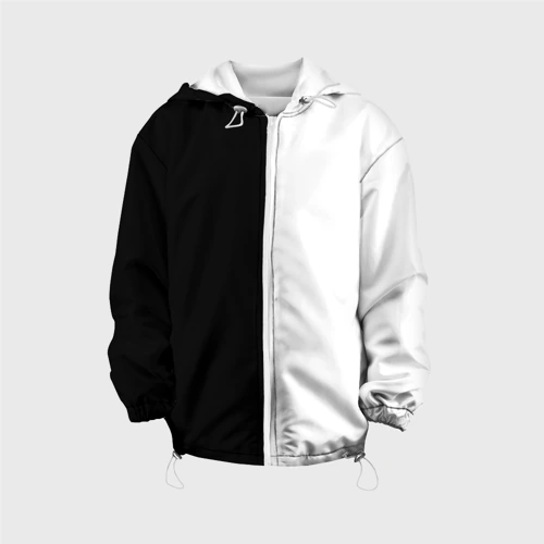 Детская куртка 3D Black and white чб