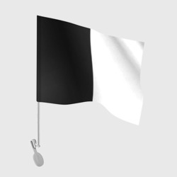 Флаг для автомобиля Black and white чб
