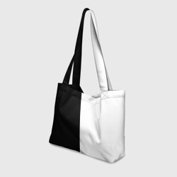 Пляжная сумка 3D Black and white чб - фото 2