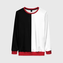 Женский свитшот 3D Black and white чб