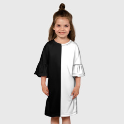 Детское платье 3D Black and white чб - фото 2