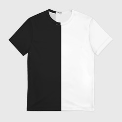 Мужская футболка 3D Black and white чб