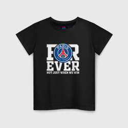 Детская футболка хлопок PSG forever not just when We win ПСЖ