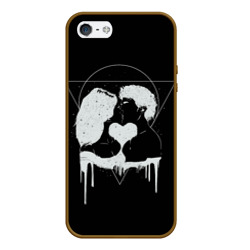 Чехол для iPhone 5/5S матовый Внеземная любовь Extraterrestrial love