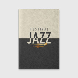 Обложка для паспорта матовая кожа Jazz festival