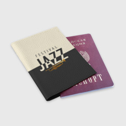 Обложка для паспорта матовая кожа Jazz festival - фото 2