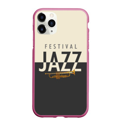 Чехол для iPhone 11 Pro Max матовый Jazz festival