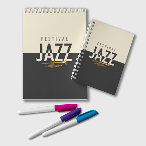 Блокнот Jazz festival, цвет крупная клетка