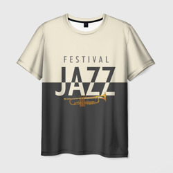 Мужская футболка 3D Jazz festival