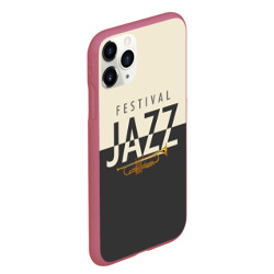 Чехол для iPhone 11 Pro Max матовый Jazz festival - фото 2