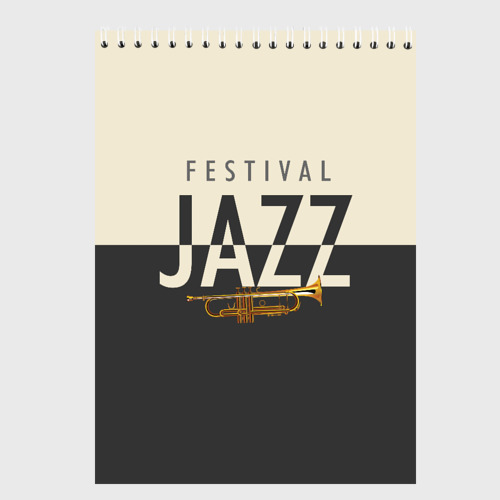 Скетчбук Jazz festival, цвет белый