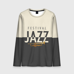 Мужской лонгслив 3D Jazz festival