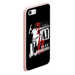 Чехол для iPhone 5/5S матовый Jazz девушка - фото 2