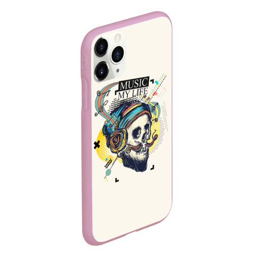 Чехол для iPhone 11 Pro Max матовый Музыка Моя Жизнь Music My Life, цвет розовый - фото 3