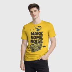 Мужская футболка 3D Make Some Noise музыка - фото 2