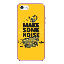 Чехол для iPhone 5/5S матовый Make Some Noise музыка