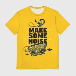 Мужская футболка 3D Make Some Noise музыка