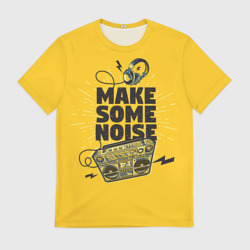 Мужская футболка 3D Make Some Noise музыка