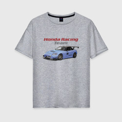 Женская футболка хлопок Oversize Honda racing team - extreme