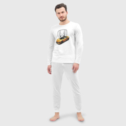 Мужская пижама с лонгсливом хлопок Honda concept - motorsport - фото 2