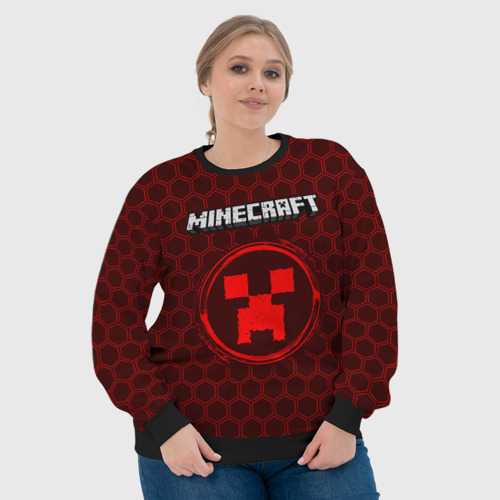 Женский свитшот 3D Minecraft - Графика, цвет 3D печать - фото 6