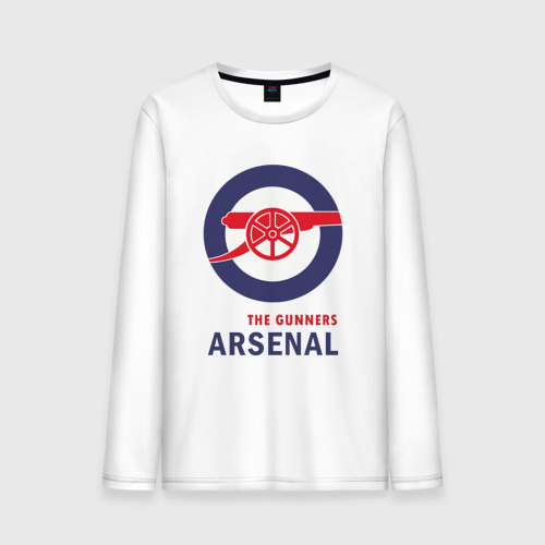 Мужской лонгслив хлопок Arsenal The Gunners, цвет белый