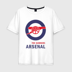Arsenal The Gunners – Мужская футболка хлопок Oversize с принтом купить со скидкой в -16%