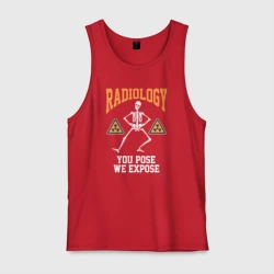 Мужская майка хлопок Радиология - вы ставите мы выставляем