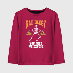 Детский лонгслив хлопок Радиология - вы ставите мы выставляем