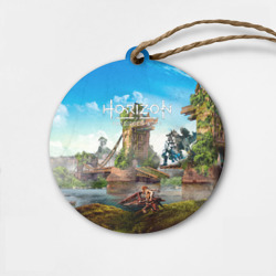 Деревянная игрушка круг Horizon Forbidden West - разрушенный мост