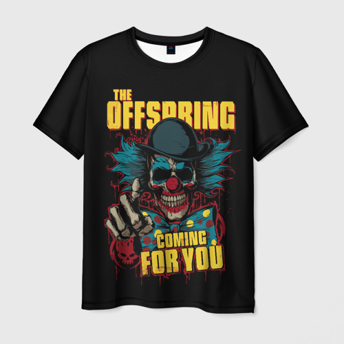 Мужская футболка с принтом The Offspring рок, вид спереди №1