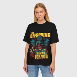 Женская футболка oversize 3D The Offspring рок - фото 2