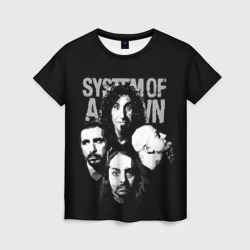 Женская футболка 3D System of a Down рок группа