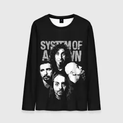 Мужской лонгслив 3D System of a Down рок группа