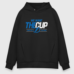 Мужское худи Oversize хлопок Tampa Bay Lightning We want the cup Тампа Бэй Лайтнинг