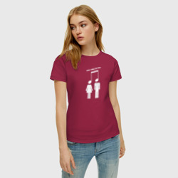 Женская футболка хлопок Music connecting people - фото 2