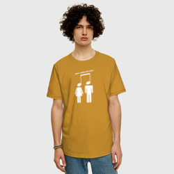 Мужская футболка хлопок Oversize Music Connecting People - фото 2