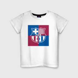 Детская футболка хлопок FC Barcelona - Logos