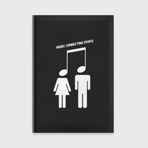 Ежедневник Music connecting people квадрат