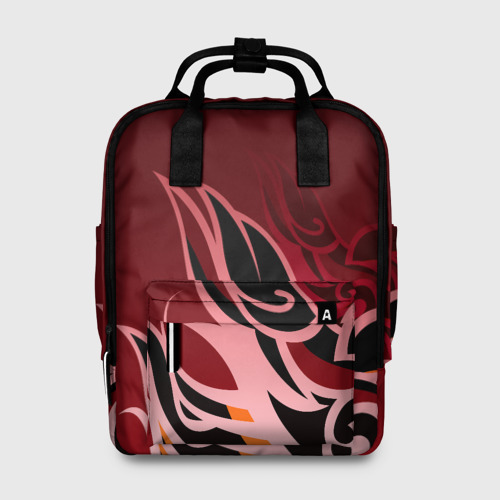 Женский рюкзак 3D с принтом ТОМА | GENSHIN IMPACT, вид спереди #2