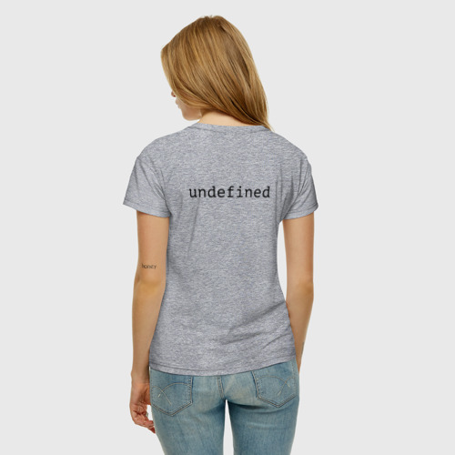 Женская футболка хлопок NaN + Undefined, цвет меланж - фото 4