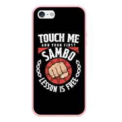 Чехол для iPhone 5/5S матовый Боевое Самбо sambo