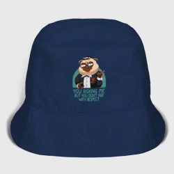 Детская панама хлопок Ты уважаешь меня - Мопс мем