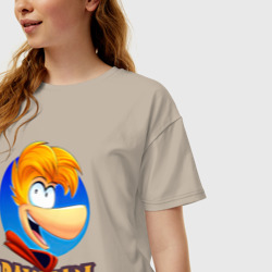 Женская футболка хлопок Oversize Веселый Rayman - фото 2